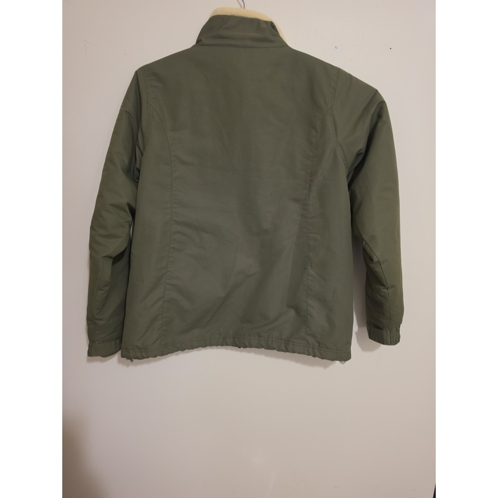 Vintage Y2K Cabela's  Fleece Lined Jacket Olive Green Unisex Size L Fits M - Picture 9 of 14